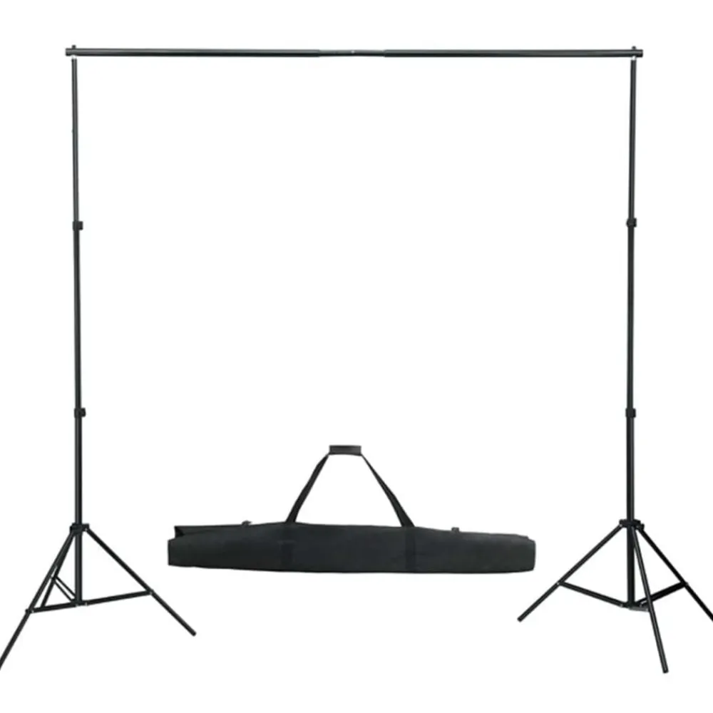 vidaXL Kit de estudio fotográfico con luces softbox y fondo Verde Discount