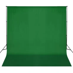 vidaXL Kit de estudio fotográfico con set de luces y fondo Verde Best