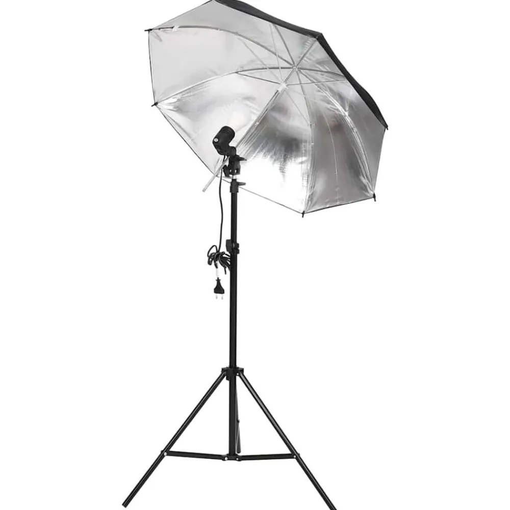 vidaXL Kit de estudio fotográfico con set de luces y fondo Discount