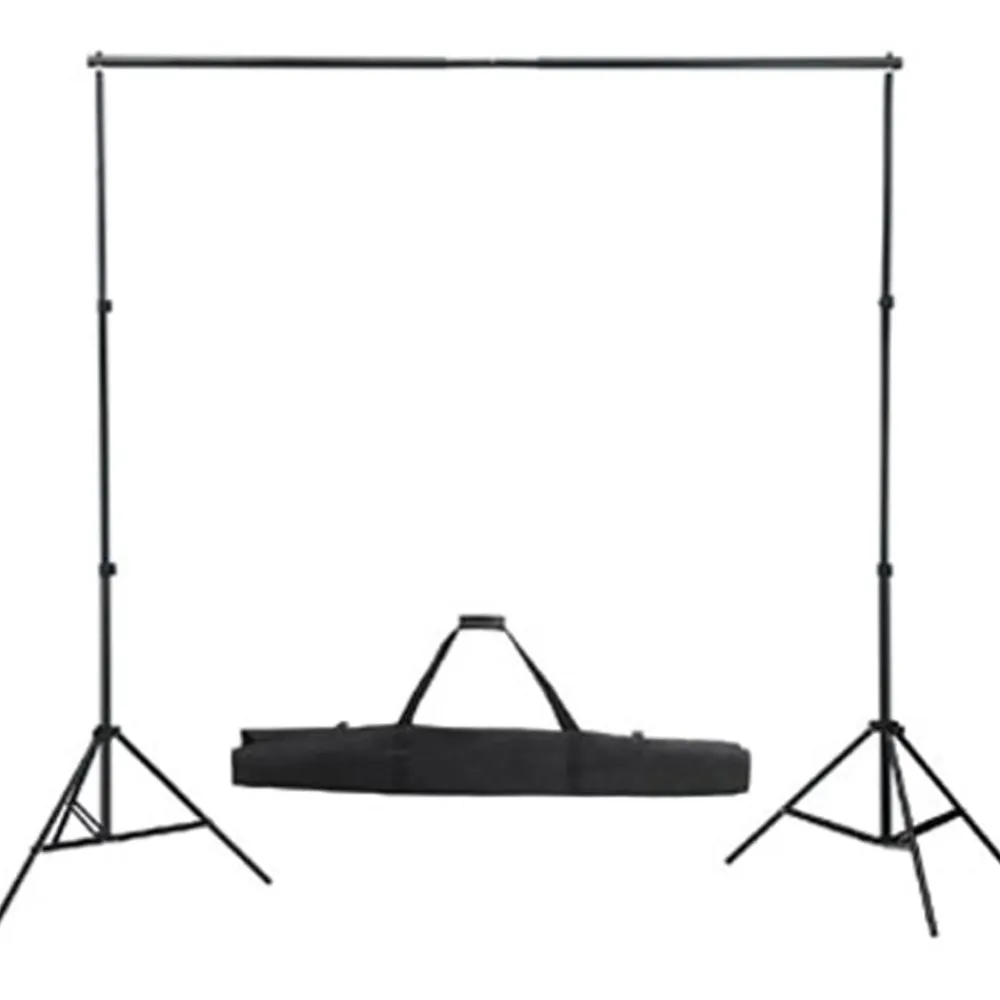 vidaXL Cámaras Y Objetivos-Kit de estudio telón fondo 600x300 cm y luces
