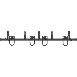 vidaXL Materiales De Construcción-Kit de herrajes para puertas correderas acero negro 183 cm