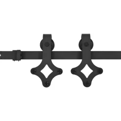 vidaXL Materiales De Construcción-Kit de herrajes para puertas correderas SKIEN acero 183cm