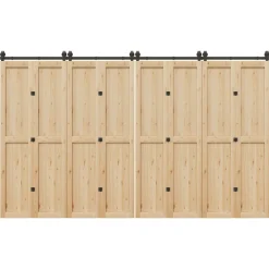 vidaXL Materiales De Construcción-Kit de herrajes para puertas correderas acero negro 366 cm