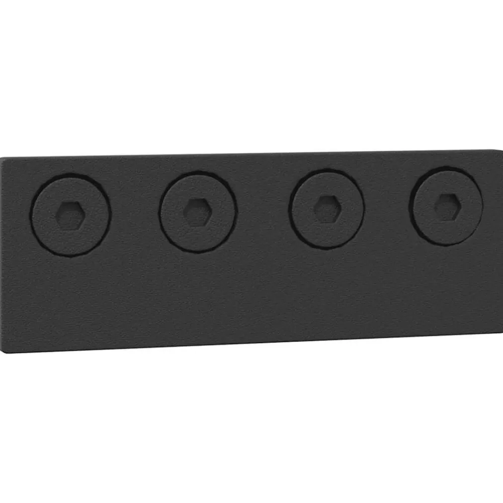 vidaXL Materiales De Construcción-Kit de herrajes para puertas correderas acero negro 366 cm