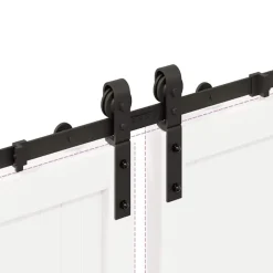 vidaXL Kit de herrajes para puertas correderas acero negro 366 cm Hot