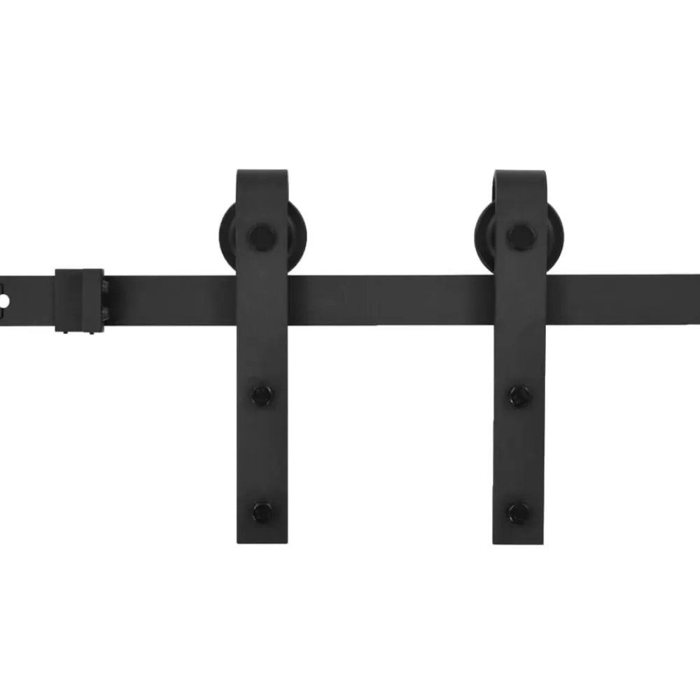 vidaXL Materiales De Construcción-Kit de herrajes para puertas correderas SKIEN acero 183cm
