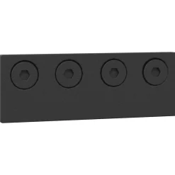 vidaXL Materiales De Construcción-Kit de herrajes para puertas correderas acero negro 366 cm