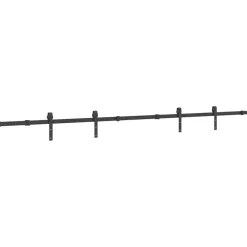 vidaXL Kit de herrajes para puertas correderas acero negro 305 cm Discount