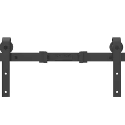 vidaXL Kit de herrajes para puertas correderas acero negro 305 cm Discount
