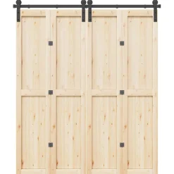 vidaXL Kit de herrajes para puertas correderas acero negro 183 cm Hot