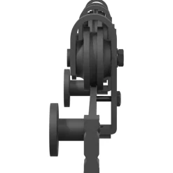 vidaXL Materiales De Construcción-Kit de herrajes para puertas correderas acero negro 183 cm