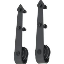 vidaXL Materiales De Construcción-Kit de herrajes para puertas correderas acero 183 cm