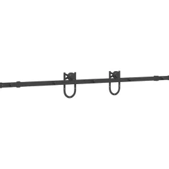vidaXL Kit de herrajes para puertas correderas acero negro 183 cm Hot