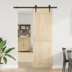 vidaXL Materiales De Construcción-Kit de herrajes para puertas correderas acero negro 152,5 cm