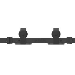 vidaXL Kit de herrajes para puertas correderas acero negro 366 cm Discount