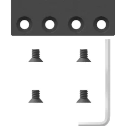 vidaXL Kit de herrajes para puertas correderas acero negro 366 cm Discount