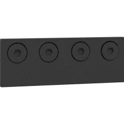 vidaXL Materiales De Construcción-Kit de herrajes para puertas correderas acero negro 366 cm