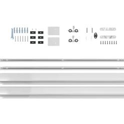 vidaXL Kit de herrajes para puertas correderas aleación de aluminio Best