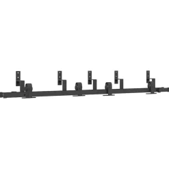 vidaXL Materiales De Construcción-Kit de herrajes para puertas correderas acero negro 183 cm