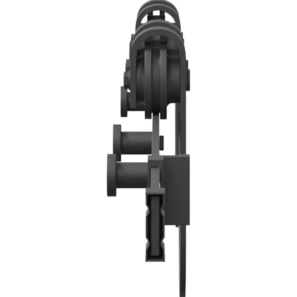 vidaXL Materiales De Construcción-Kit de herrajes para puertas correderas acero negro 183 cm