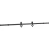 vidaXL Kit de herrajes para puertas correderas acero negro 213,5 cm New