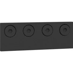 vidaXL Materiales De Construcción-Kit de herrajes para puertas correderas acero negro 305 cm