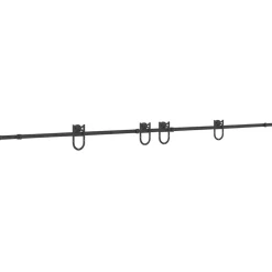 vidaXL Kit de herrajes para puertas correderas acero negro 366 cm Outlet