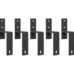 vidaXL Kit de herrajes para puertas correderas acero negro 213,5 cm Online