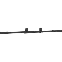 vidaXL Kit de herrajes para puertas correderas acero negro 183 cm Sale