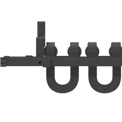 vidaXL Kit de herrajes para puertas correderas acero negro 183 cm Hot