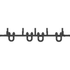 vidaXL Kit de herrajes para puertas correderas acero negro 183 cm Hot
