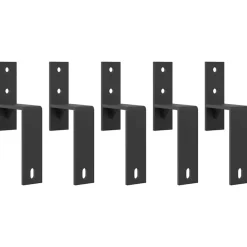 vidaXL Materiales De Construcción-Kit de herrajes para puertas correderas acero negro 152,5 cm