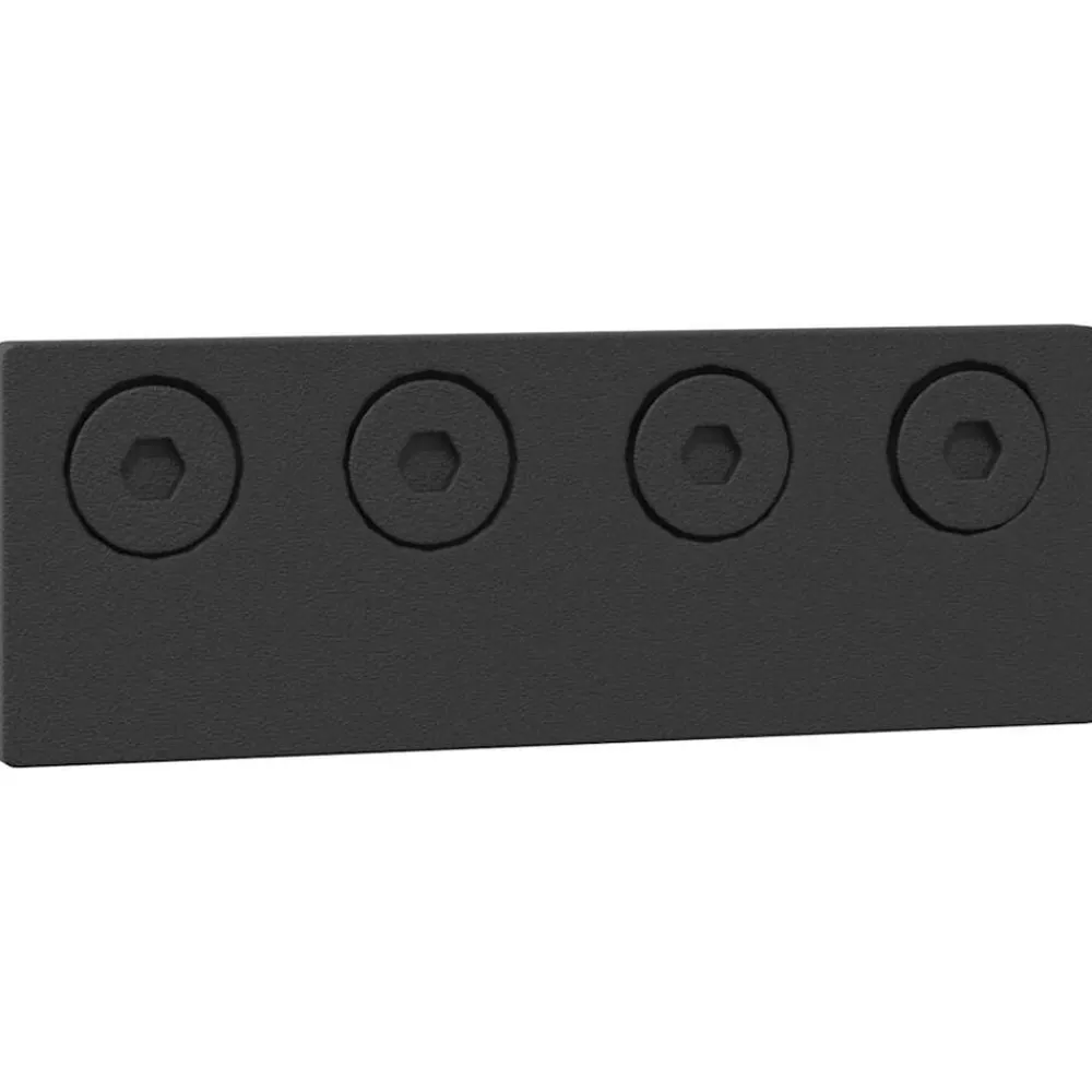 vidaXL Kit de herrajes para puertas correderas acero negro 366 cm Hot