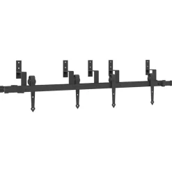 vidaXL Kit de herrajes para puertas correderas acero negro 152,5 cm Clearance
