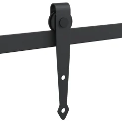 vidaXL Accesorios De Bricolaje-Kit de puerta corredera de armario acero carbono 183 cm