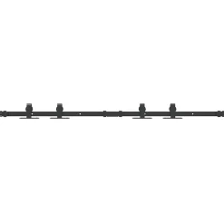 vidaXL Kit de puerta corredera de armario acero carbono 122 cm Discount