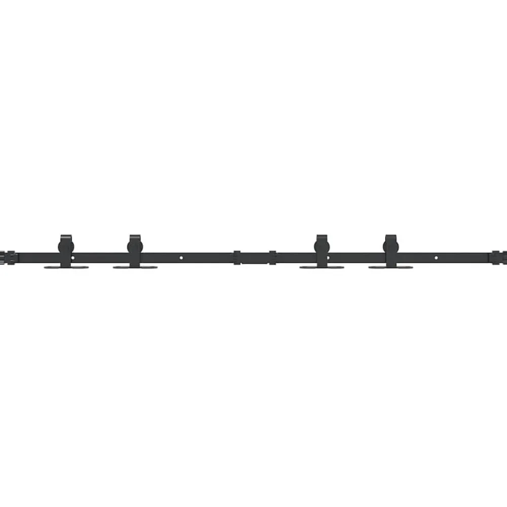 vidaXL Kit de puerta corredera de armario acero carbono 122 cm Discount