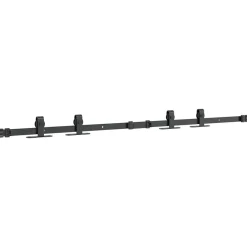 vidaXL Kit de puerta corredera de armario acero carbono 122 cm Discount