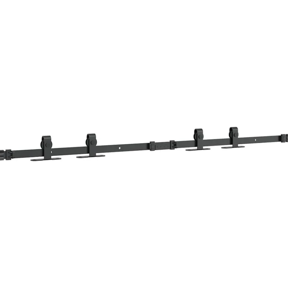 vidaXL Kit de puerta corredera de armario acero carbono 122 cm Discount