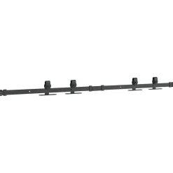 vidaXL Kit de puerta corredera de armario acero carbono 122 cm Discount