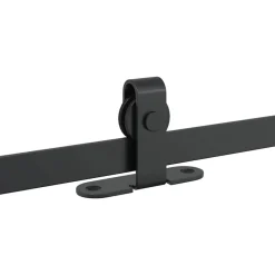 vidaXL Kit de puerta corredera de armario acero carbono 122 cm Discount