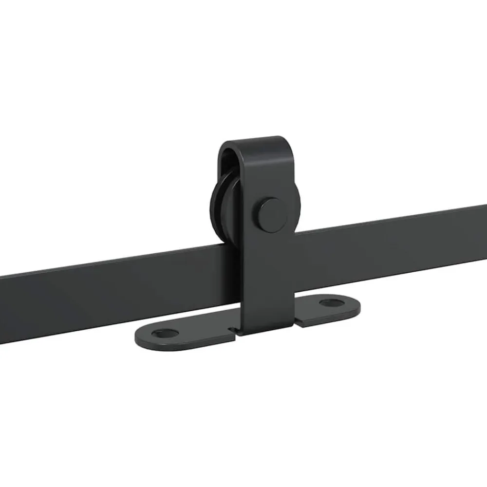 vidaXL Kit de puerta corredera de armario acero carbono 122 cm Discount