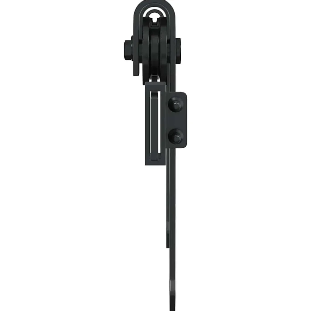 vidaXL Kit de puerta corredera de armario acero carbono 122 cm Online
