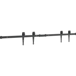 vidaXL Kit de puerta corredera de armario acero carbono 122 cm Online