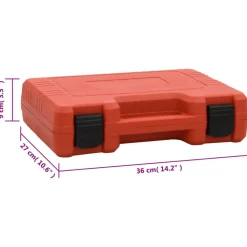 vidaXL Kit detector de fugas aire acondicionado rojo 36x27x9 cm New