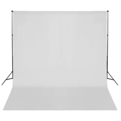 vidaXL Cámaras Y Objetivos-Kit estudio fotográfico lámparas sombrillas fondo y reflector