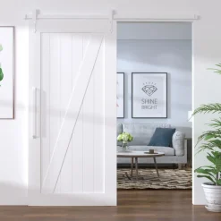 vidaXL Materiales De Construcción-Kit herrajes para puertas correderas de 200 cm de acero