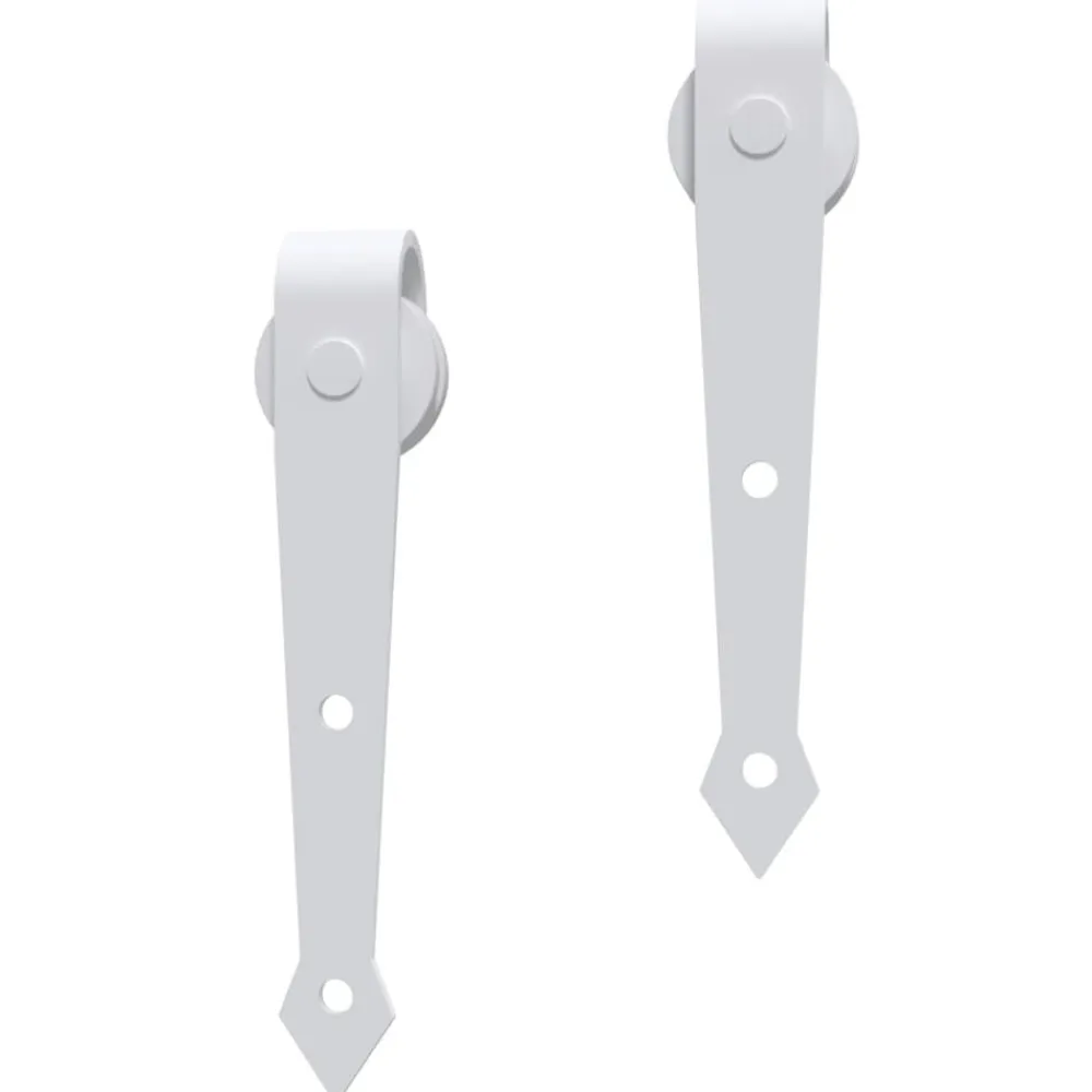 vidaXL Materiales De Construcción-Kit herrajes para puertas correderas de 200 cm de acero