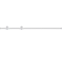 vidaXL Kit herrajes para puertas correderas de acero 183 cm Blanco Sale