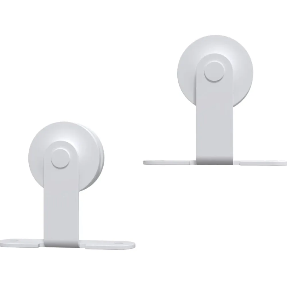 vidaXL Kit herrajes para puertas correderas de acero 183 cm Blanco Sale